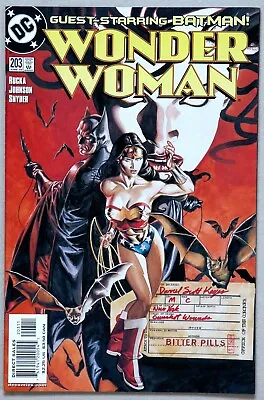 Buy Wonder Woman #203 Vol 2 - DC Comics - Greg Rucka - Drew Johnson • 5.95£