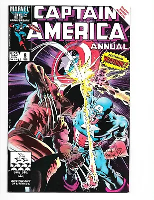 Buy Marvel Captain America Annual #8 PRINTING ERROR (1986) High Grade  • 31.97£