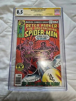 Buy Peter Parker The Spectacular Spiderman 27 CGC 8.5 Signed Frank Miller • 197.65£