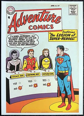 Buy Superboy Repro Poster Adventure Comics #247 Curt Swan 1958 Cover. Dc Comics D26 • 7.99£