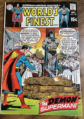Buy World's Finest # 187 Superman/batman, Green Arrow  Sept 1969 • 26.87£