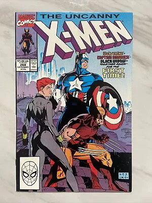 Buy Uncanny X-Men #268 (1990) VF+ Direct Ed Iconic Jim Lee Cover Captain America • 15.14£