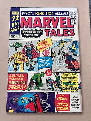 Buy Marvel Tales Annual #2 - Reprints X-Men #1, Avengers #1, Hulk, Dr Strange • 70£