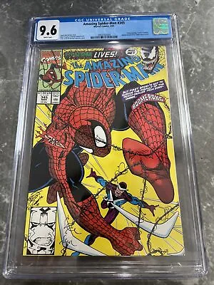 Buy Amazing Spider-man #345 2nd Cletus Kasaday/Venom CGC 9.6 NM+ Gorgeous Gem Wow • 51.17£