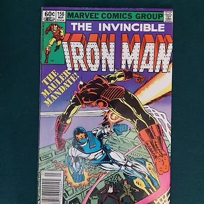 Buy Iron Man #156 Newsstand 1st Appearance Of Mauler 1968 Series Marvel Silver Age • 11.91£