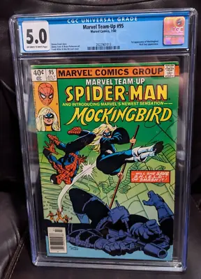 Buy Marvel TEAM-UP #95 - CGC Newsstand Ed 1st App Of Mockingbird 1980 Spider-man • 32.09£