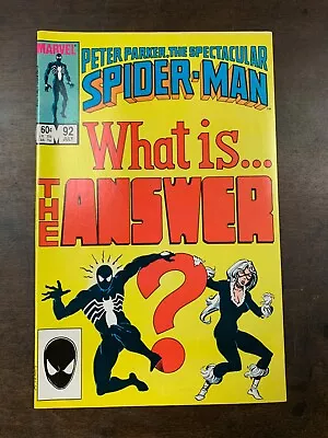 Buy Spectacular  Spider Man #92  Marvel Comics (1984) Vf- • 3.19£