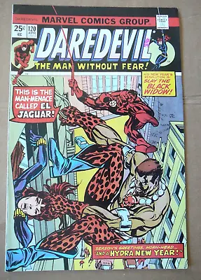 Buy Daredevil #120 April  1975 - Black Widow El Jaguar - Marvel Comics  - Fine- • 11.85£