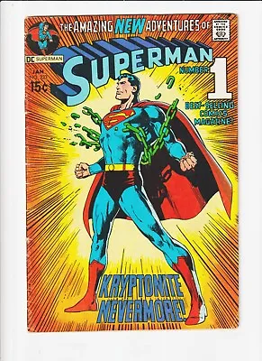 Buy SUPERMAN COMIC Neal Adams Iconic Kryptonite No More Chain Burster Cover 1971 • 70.96£