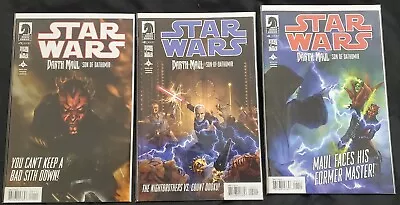Buy Star Wars Darth Maul: Son Of Dathomir Issues #1, 2 And 4 Dark Horse Comic Lot • 47.33£