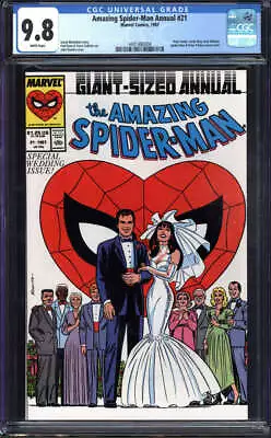 Buy Amazing Spider-man Annual #21 Cgc 9.8 White Pages // Peter Parker Edition 1987 • 134.40£