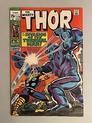 Buy Thor 170, FN/VF 7.0, Marvel Silver 1969, John Romita Sr, Thermal Man • 25.94£