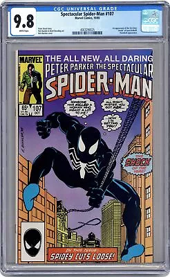 Buy Spectacular Spider-Man Peter Parker #107 CGC 9.8 1985 4063299025 • 179.89£