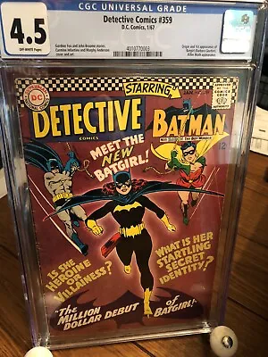 Buy Detective Comics #359 1st App. Of Batgirl (Barbara Gordon) Silver Age Key • 640.49£