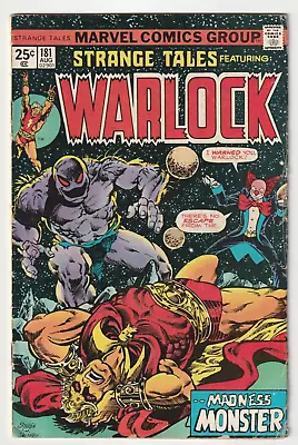 Buy Strange Tales #181 Ft. Warlock (Marvel Comics 1975) FN- 2nd Gamora Pip The Troll • 11.19£