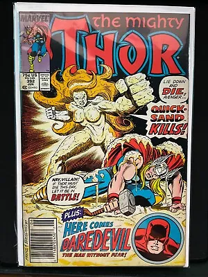 Buy Thor #392 Comic Book 1988 1st App Quicksand Marvel Comics Mighty Thor Low-Mid GD • 1.99£