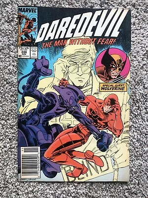 Buy Marvel Comics Daredevil #248 Starring Wolverine November 1987 Meat Loaf • 2.58£