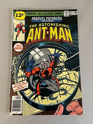 Buy MARVEL PREMIERE   THE ASTONISHING ANT-MAN   SCOTT LANG Comic #47 APR 1979 UK 12p • 84.99£