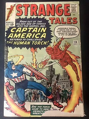 Buy Marvel- Strange Tales #114 (1963) 🗝️ 1st Cap In Silver Age & 3rd Dr. Strange • 51.39£