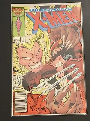 Buy 1987 Uncanny X-Men #213 Newsstand Marvel Nice Copy Mr Sinister Cameo, Sabretooth • 19.99£