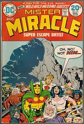 Buy Mister Miracle 18  Darkseid Appears At Scott/Big Barda Wedding!  VG Kirby 1974! • 3.98£