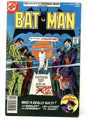 Buy Batman #291 - 1977 - DC - FN - Comic Book • 74.61£