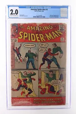 Buy Amazing Spider-Man #4 - Marvel Comics 1963 CGC 2.0 Origin And 1st Appearance Of  • 671.23£