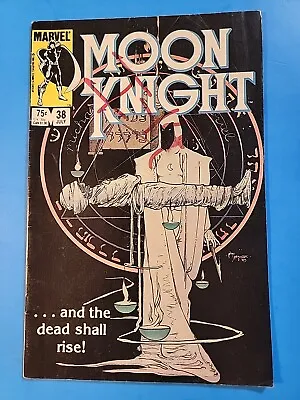 Buy Moon Knight #38 Marvel 1984 Key Final Issue In The Series • 7.99£