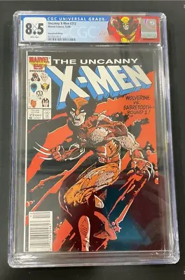 Buy The Uncanny X-Men #212 Newsstand White Pages Wolverine Costum Label • 95.62£