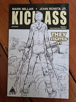 Buy Kick-Ass #3, 3rd Print Variant; Mark Millar, John Romita Jr. First Hit-Girl. • 1£