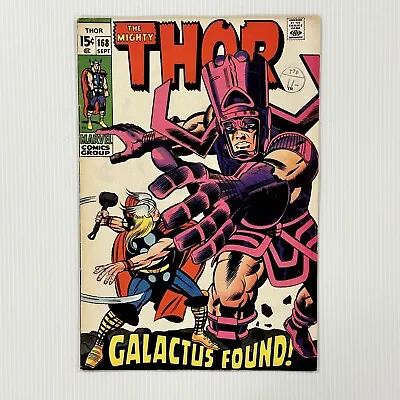 Buy The Mighty Thor #168 1969 FN+ 1st App Thermal Man Cent Copy Pence Stamp • 120£