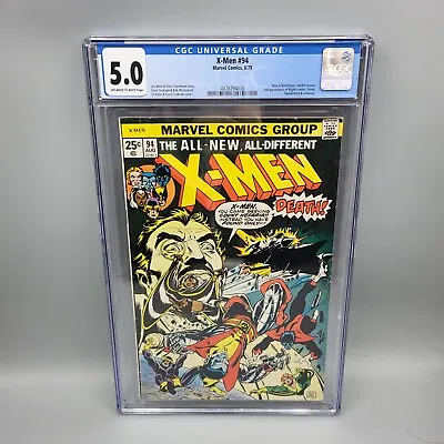 Buy X-Men #94 CGC 5.0 2nd OF-WP New X-Men 1975 • 341.81£