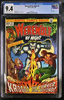 Buy Werewolf By Night #8 Cgc 9.4 Ow/wh Pages // Marvel Comics 1973 • 159.90£