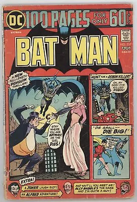 Buy Batman 257 DC 1974 VG Nick Cardy Penguin Joker Robin • 15.85£