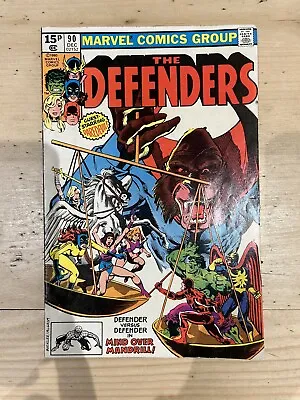 Buy Defenders # 90 Marvel Guest Starring Daredevil Cent Edition Dec 1980 VG Bagged • 3.95£