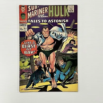 Buy Tales To Astonish Sub-Mariner And Incredible Hulk #84 1966 FN Pence Copy • 24£