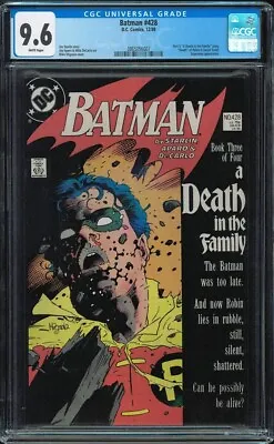 Buy Batman #428 CGC 9.6 Death Of Robin Starlin Mignola Joker 1988 In The Family • 98.95£