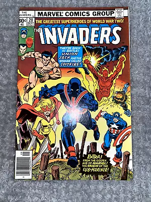 Buy 🔥The Invaders #20 (1976) 1st App UNION JACK 2! Sub-Mariner ORIGIN Retold!WWII🔥 • 19.77£