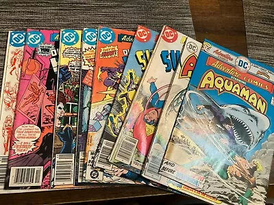 Buy Adventure Comics DC 444, 447, 453, 456, 479, 484-85, 488-89 Aquaman, Superboy • 12.61£