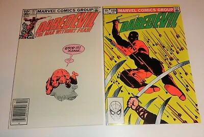 Buy Daredevil #187,189 Frank Miller Nm 9.4/9.6 White Pages 1982 • 38.04£