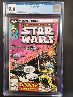 Buy Star Wars #34 CGC 9.6 (Marvel Comics 1980) WHITE PAGES • 79.95£