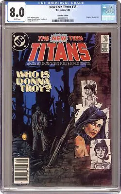 Buy New Teen Titans Canadian Price Variant #38 CGC 8.0 1984 4328893013 • 28.38£