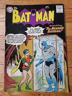Buy Batman # 118 Curt Swan Cover 1958 Bill Finger Sheldon Moldoff • 239.75£