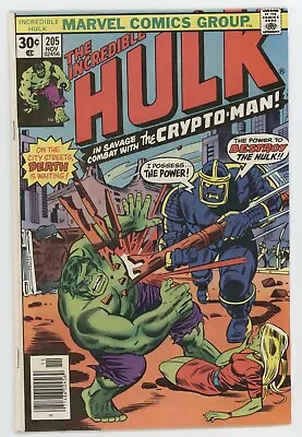 Buy Incredible Hulk 205 Marvel 1976 FN VF Herb Trimpe Len Wein Death Jarella • 3.95£