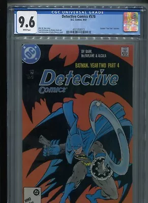 Buy Detective Comics #578 (1987) CGC 9.6 [WHITE] Year Two Part Four • 39.42£