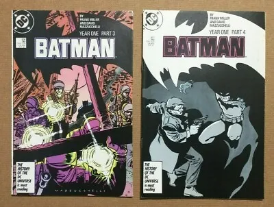 Buy BATMAN 406 And 407.  Year One DC Comics Frank Miller, David Mazzucchelli. 1986 • 16£