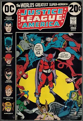 Buy Justice League Of America 106  Red Tornado Returns!  1973  VF  DC Comic • 10.35£