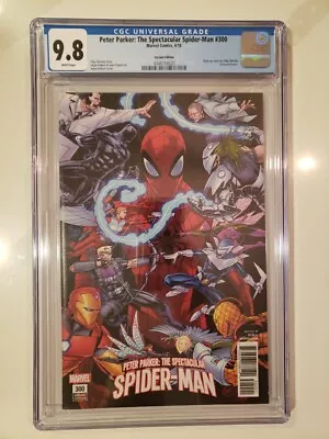 Buy Spectacular Spider-Man 300 Kubert Variant CGC 9.8 Marvel Comics 2018 • 35.85£