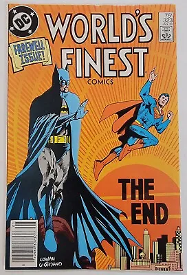 Buy WORLD'S FINEST #323 NM- Newsstand 1986 Farewell Issue, Batman, The End, Giordano • 15.76£