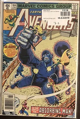 Buy Avengers #184 Absorbing Man! Falcon Joins The Avengers! Marvel 1979 George Perez • 6.36£